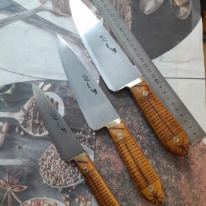 کارد آشپزخانه ۳پارچه دست ساز محمدی